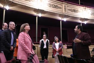 Visita de la presidenta de Grecia, Katerína Sakellaropoúlou, al Teatro Solis