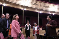Visita de la presidenta de Grecia, Katerína Sakellaropoúlou, al Teatro Solis