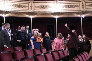 Visita de la presidenta de Grecia, Katerína Sakellaropoúlou, al Teatro Solis