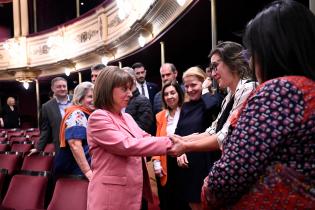 Visita de la presidenta de Grecia, Katerína Sakellaropoúlou, al Teatro Solis