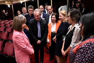 Visita de la presidenta de Grecia, Katerína Sakellaropoúlou, al Teatro Solis