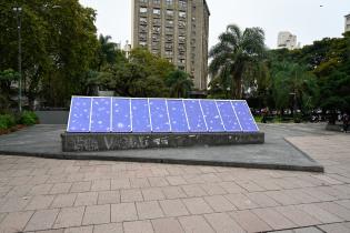 Intervención de claraboya del SUBTE en el marco de Mayo, mes de la memoria Intervención de claraboya del SUBTE en el marco de Mayo, mes de la memoria