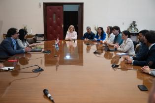 Mauricio Zunino (i) recibe a delegación de Durango Mauricio Zunino (i) recibe a delegación de Durango