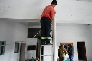 Avance de obras del Presupuesto Participativo en el Galpón de Corrales 