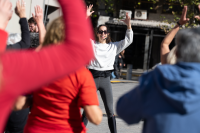 Actividad en la explanada de la Intendencia en el marco del día mundial de la Hipertensión Arterial