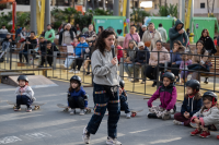 Taller de skate para mujeres en el Espacio Modelo en el marco de los 300 años de Montevideo