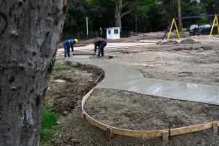 Avance de obras en el parque Rivera  