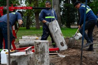 Avance de obras en el parque Rivera Avance de obras en el parque Rivera