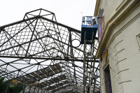 Pintura de mural en plaza Las Pioneras 