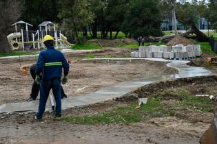 Avance de obras en el parque Rivera Avance de obras en el parque Rivera
