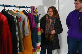 Directora de Desarrollo Social, Mercedes Clara en rueda de prensa por campaña del abrigo Directora de Desarrollo Social, Mercedes Clara en rueda de prensa por campaña del abrigo