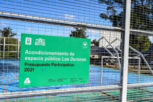 Recorrida por obras del presupuesto participativo en la cancha del Espacio Las Duranas Recorrida por obras del presupuesto participativo en la cancha del Espacio Las Duranas