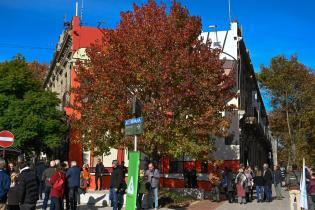 Inauguración de espacio publico, mural y escultura en La Comercial 