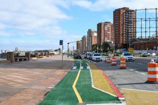 Ciclovía de la rambla entre calles Sarandí y Carlos María Morales 