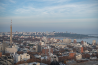 Vista aérea de Montevideo, 6 de junio de 2024