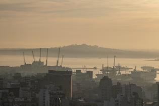 Vista aérea de Montevideo, 6 de junio de 2024
