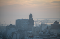 Vista aérea de Montevideo, 6 de junio de 2024