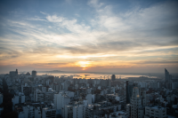 Vista aérea de Montevideo, 6 de junio de 2024