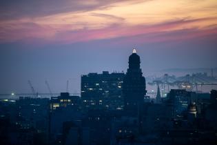 Vista aérea de Montevideo, 6 de junio de 2024