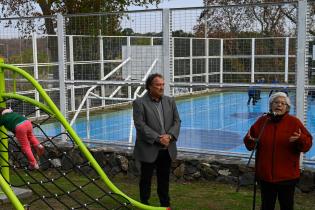 Inauguración de obras del presupuesto participativo en la cancha del Espacio Las Duranas Inauguración de obras del presupuesto participativo en la cancha del Espacio Las Duranas