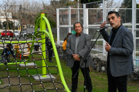  Inauguración de obras del presupuesto participativo en la cancha del Espacio Las Duranas