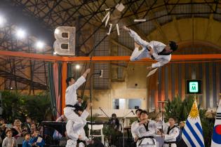 Demostración de Taekwondo en conmemoración del 60° aniversario de las relaciones diplomáticas entre Corea y Uruguay