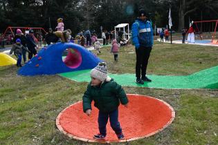 Inauguración de obras en el parque Rivera.