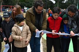 Inauguración de obras en el parque Rivera.