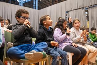 Taller sonoro de percusión, de Montevideo a Jugar en el Espacio Taller sonoro de percusión, de Montevideo a Jugar en el Espacio Modelo, 2 de Julio de 2024
