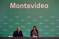 Conferencia de prensa Auto al día, la Intendencia de Montevideo inicia un relevamiento de los vehículos con multa