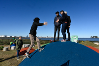 Inauguración de plaza en Berna y Vigo en el marco del proyecto Áreas Liberadas