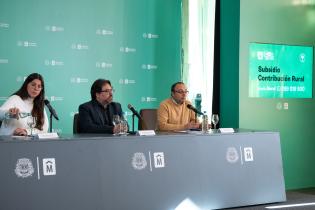 Conferencia de prensa por subsidio de contribución inmobiliaria rural Conferencia de prensa por subsidio de contribución inmobiliaria rural