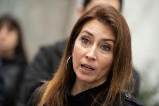 Rueda de prensa de María Inés Obaldía por por hallazgos de restos coloniales en el Cabildo de Montevideo Rueda de prensa de María Inés Obaldía por por hallazgos de restos coloniales en el Cabildo de Montevideo