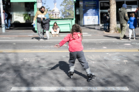 Peatonal de las Infancias en Av. 18 de Julio