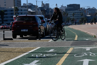 Avance de obras de la ciclovía de la Rambla