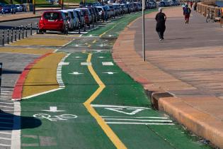 Avance de obras de la ciclovía de la Rambla Avance de obras de la ciclovía de la Rambla