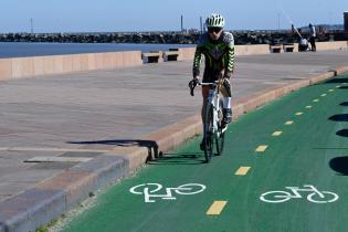 Avance de obras de la ciclovía de la Rambla Avance de obras de la ciclovía de la Rambla