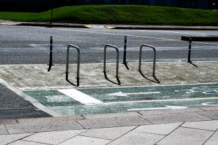 Avance de obras de la ciclovía de la Rambla Avance de obras de la ciclovía de la Rambla