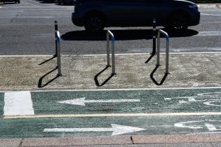 Avance de obras de la ciclovía de la Rambla Avance de obras de la ciclovía de la Rambla