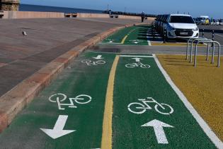 Avance de obras de la ciclovía de la Rambla Avance de obras de la ciclovía de la Rambla