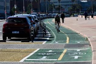 Avance de obras de la ciclovía de la Rambla Avance de obras de la ciclovía de la Rambla