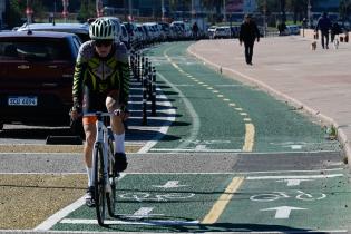 Avance de obras de la ciclovía de la Rambla Avance de obras de la ciclovía de la Rambla