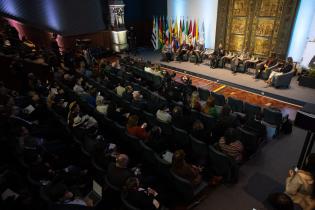 Mesa inaugural: Nuevas miradas y modelos para un desarrollo económico local, en la apertura del 4° Foro Regional de Desarrollo Económico Local