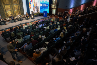 Mesa inaugural: Nuevas miradas y modelos para un desarrollo económico local, en la apertura del 4° Foro Regional de Desarrollo Económico Local