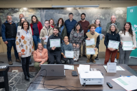 Entrega de diplomas a egresados de la Escuela de Jardinería