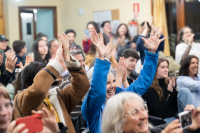 Entrega de diplomas a egresados de la Escuela de Jardinería