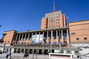 Fachada de la Intendencia en el marco del Congreso URUGUAY LGBT+ Summit Pride Connection Montevideo 2024 Fachada de la Intendencia en el marco del Congreso URUGUAY LGBT+ Summit Pride Connection Montevideo 2024