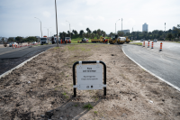 Avances de la segunda etapa de obras de la ciclovía de la Rambla