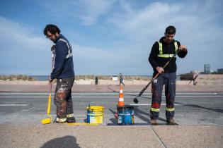 Avances de la segunda etapa de obras de la ciclovía de la Rambla