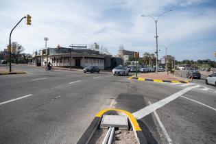 Avances de la segunda etapa de obras de la ciclovía de la Rambla